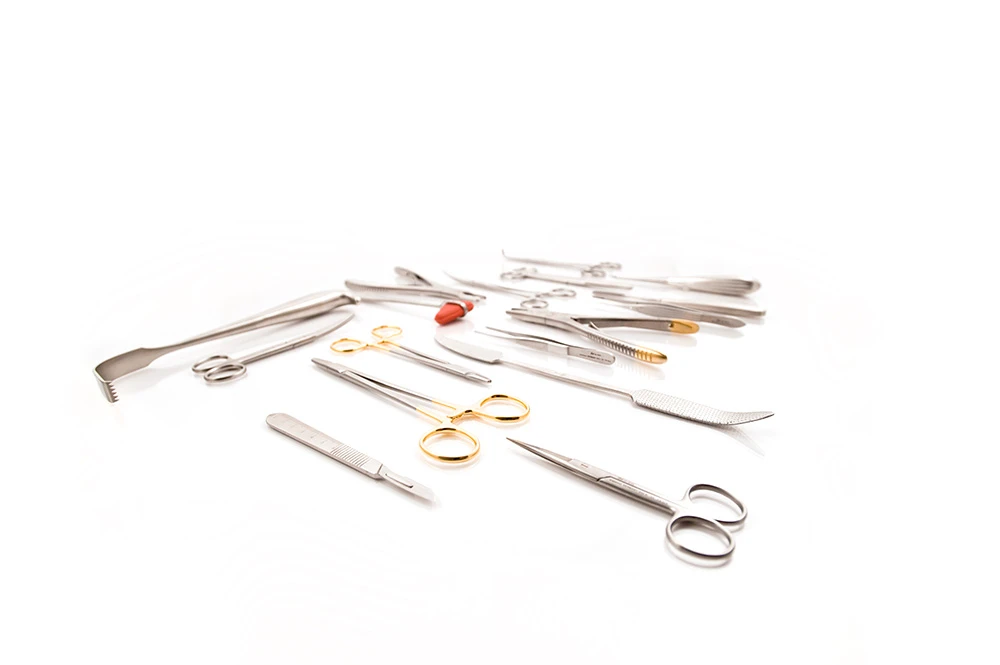 Photo of a variety of premium, long-lasting surgical products backed by our lifetime guarantee